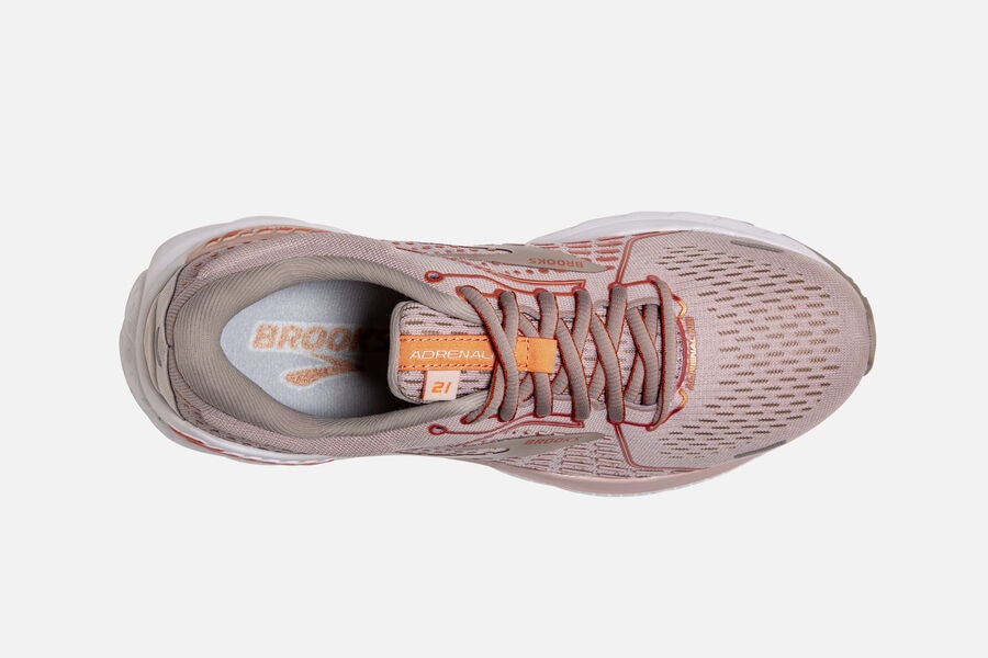 Brooks Israel Adrenaline GTS 21 Road Running Shoes Womens - Beige - HDX-276310